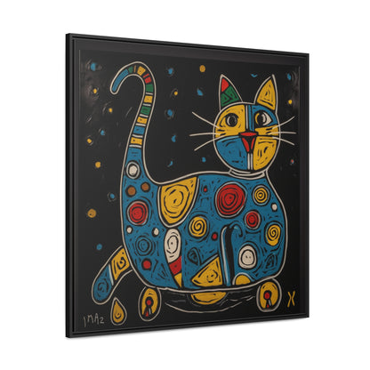 Cat 106, Gallery Canvas Wraps, Square Frame