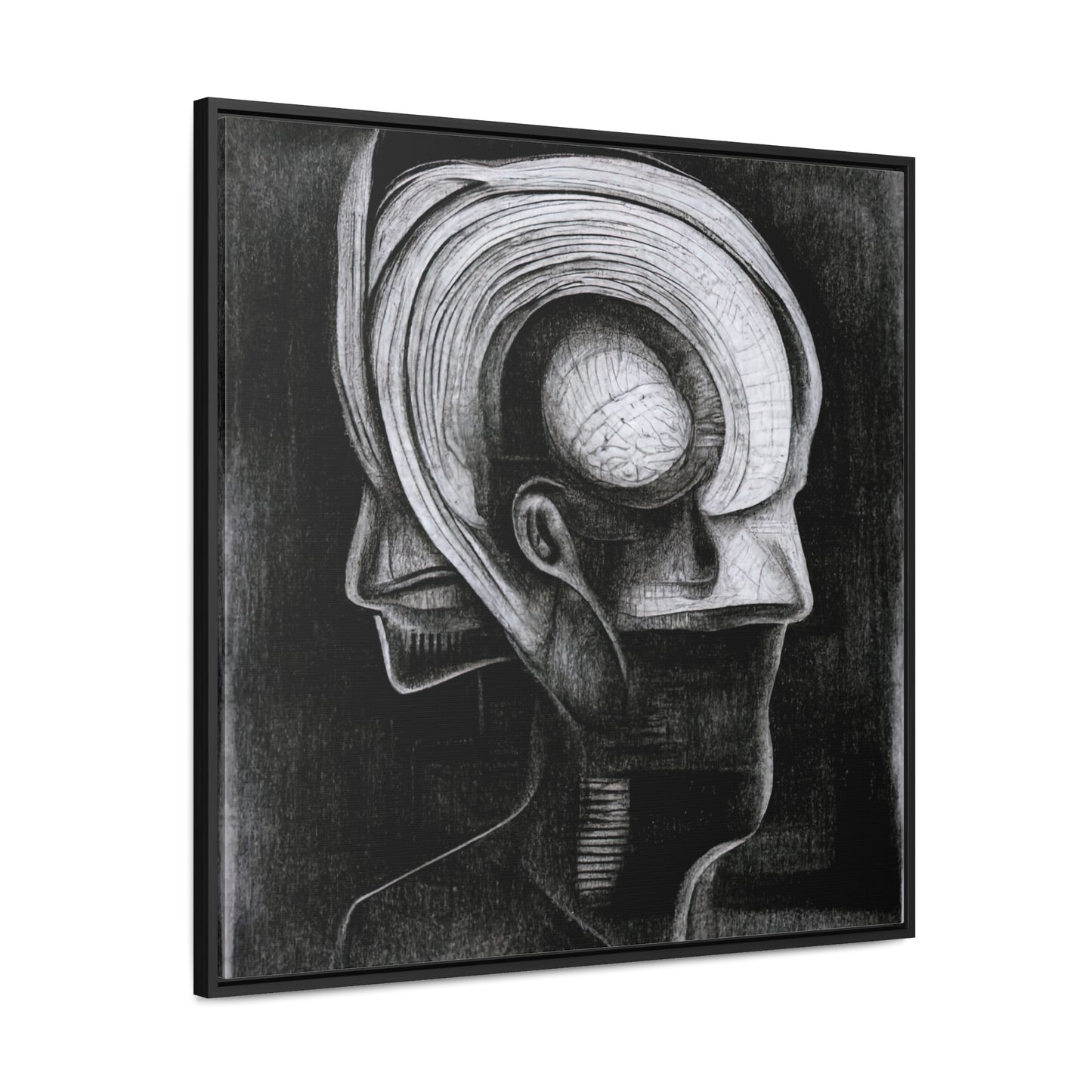 Brain 41, Valentinii, Gallery Canvas Wraps, Square Frame