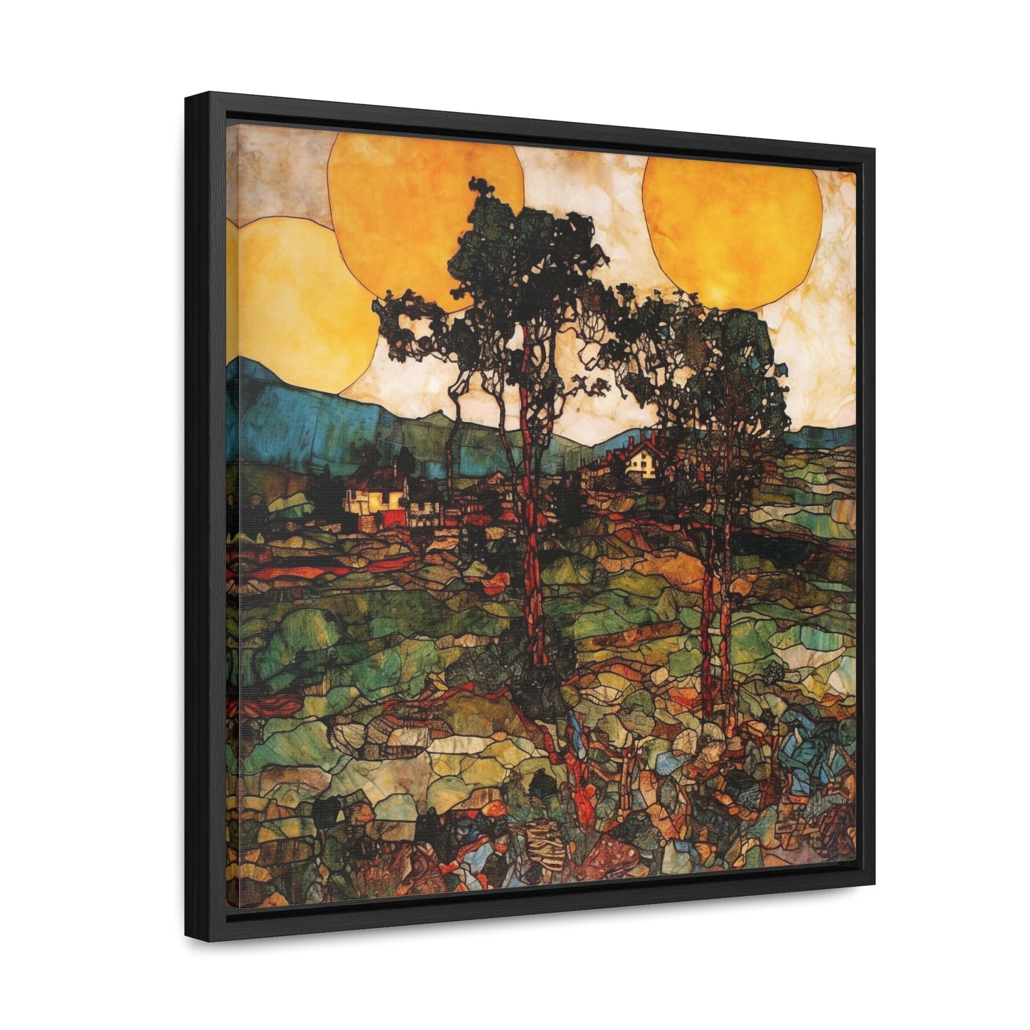 Land of the Sun 41, Valentinii, Gallery Canvas Wraps, Square Frame