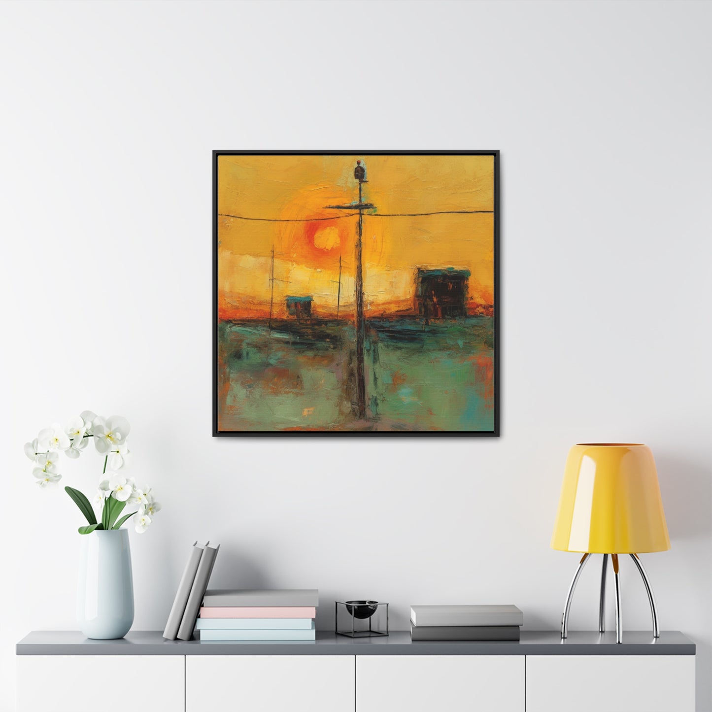 Land of the Sun 55, Valentinii, Gallery Canvas Wraps, Square Frame