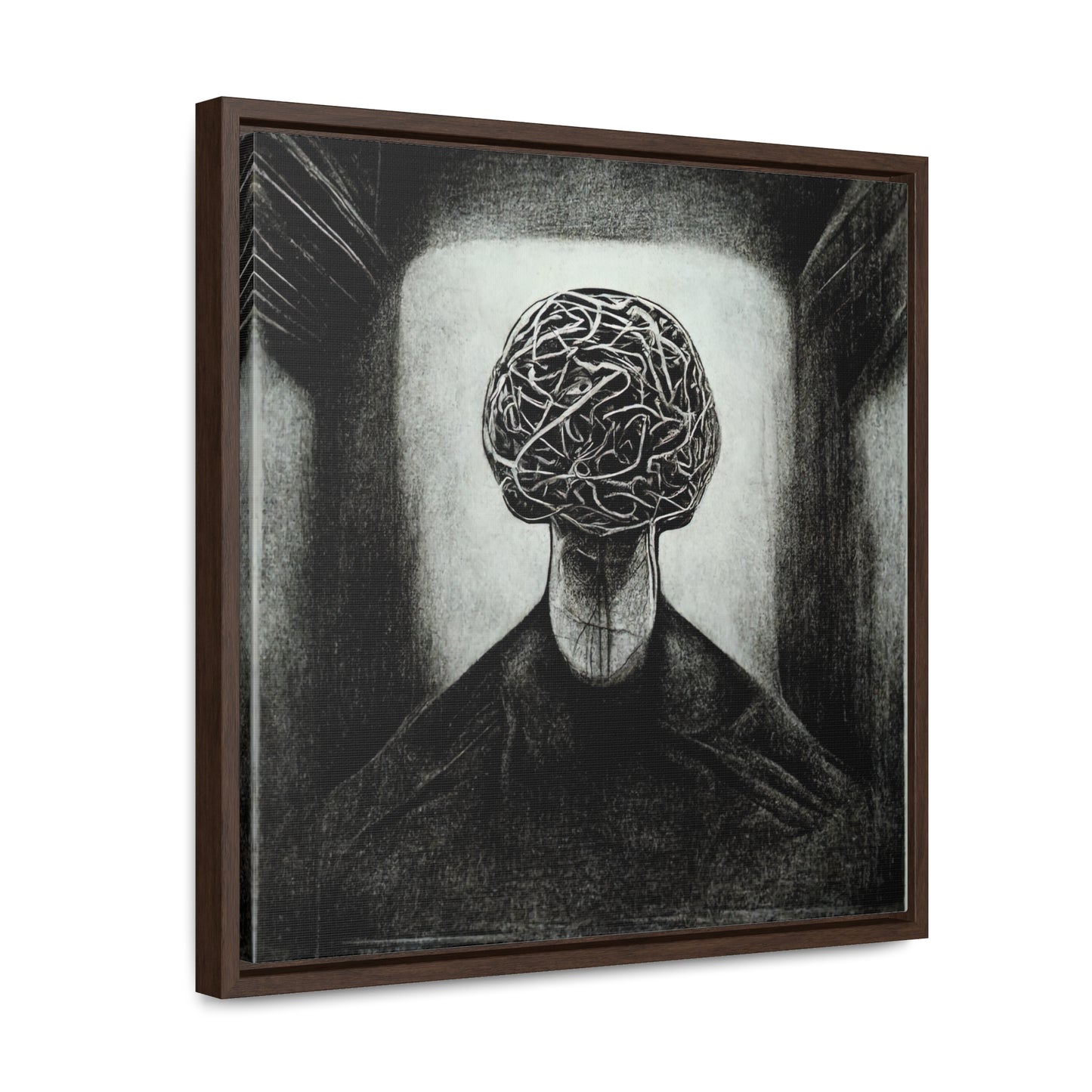 Brain 16, Valentinii, Gallery Canvas Wraps, Square Frame