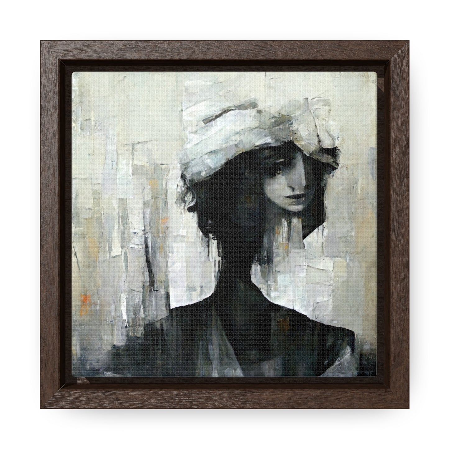 Forgotten Face 6, Valentinii, Gallery Canvas Wraps, Square Frame