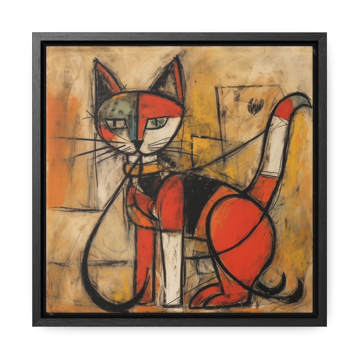 Cat 66, Gallery Canvas Wraps, Square Frame