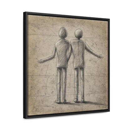 The Courage of Vulnerability 4, Valentinii, Gallery Canvas Wraps, Square Frame