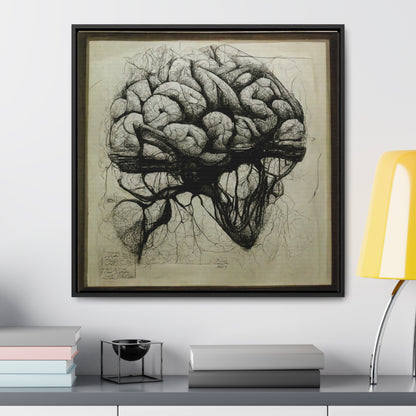 Brain 55, Valentinii, Gallery Canvas Wraps, Square Frame