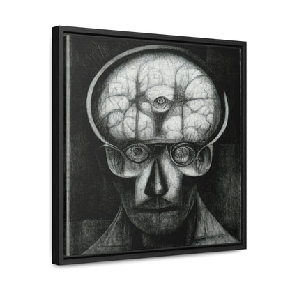 Brain 52, Valentinii, Gallery Canvas Wraps, Square Frame