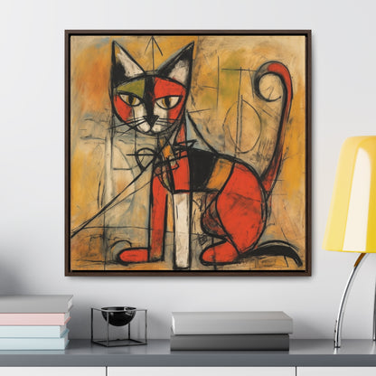 Cat 52, Gallery Canvas Wraps, Square Frame