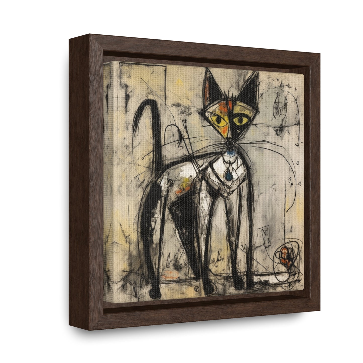 Cat 51, Gallery Canvas Wraps, Square Frame