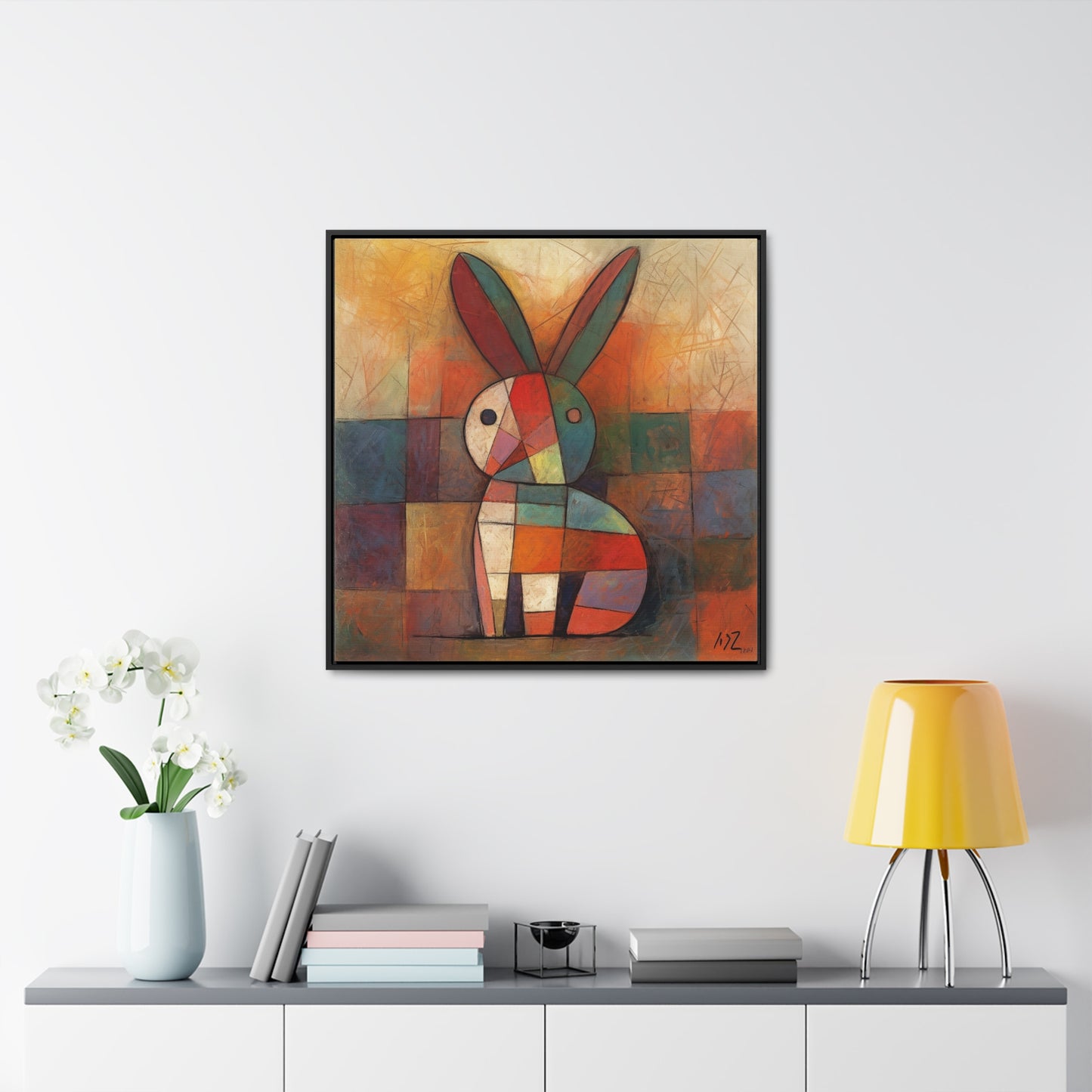 Rabbit 15, Gallery Canvas Wraps, Square Frame