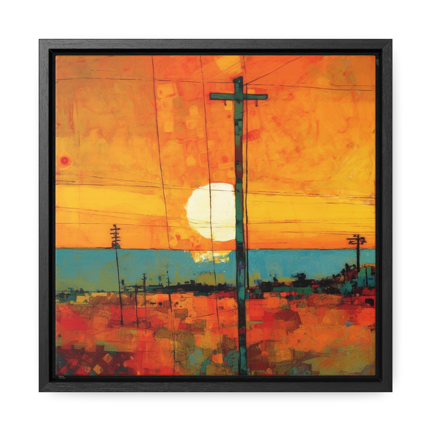 Land of the Sun 69, Valentinii, Gallery Canvas Wraps, Square Frame