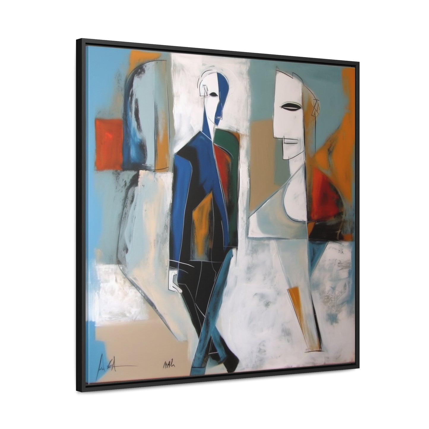 Sad Man 26, Valentinii, Gallery Canvas Wraps, Square Frame