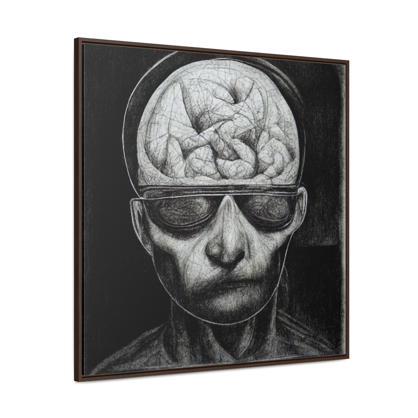 Brain 32, Valentinii, Gallery Canvas Wraps, Square Frame