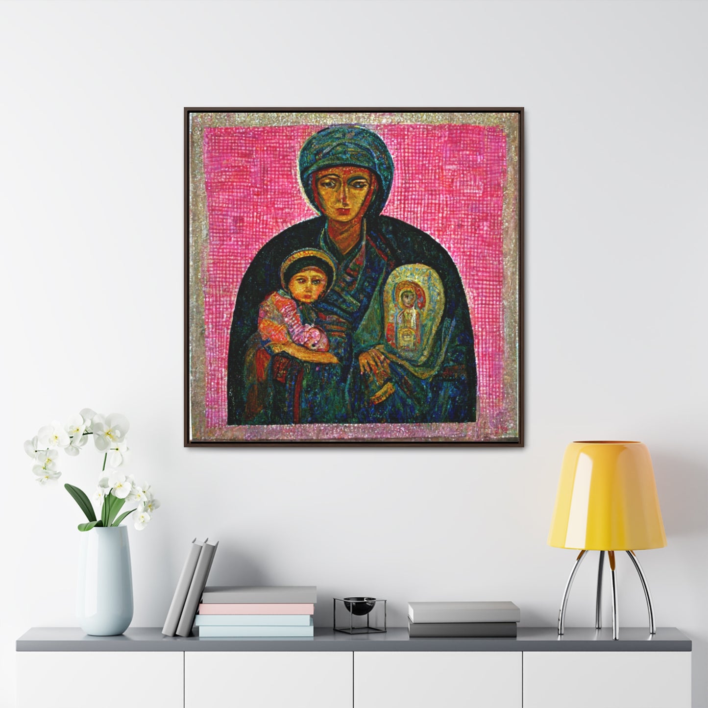 Mary and the Child 28, Valentinii, Gallery Canvas Wraps, Square Frame