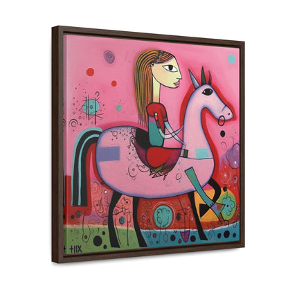 The Dreams of the Child 63, Gallery Canvas Wraps, Square Frame