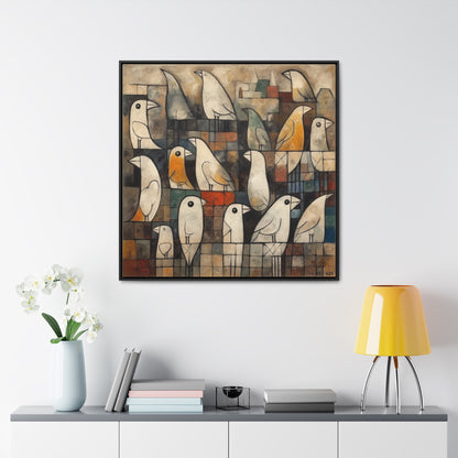 Bird 13, Gallery Canvas Wraps, Square Frame