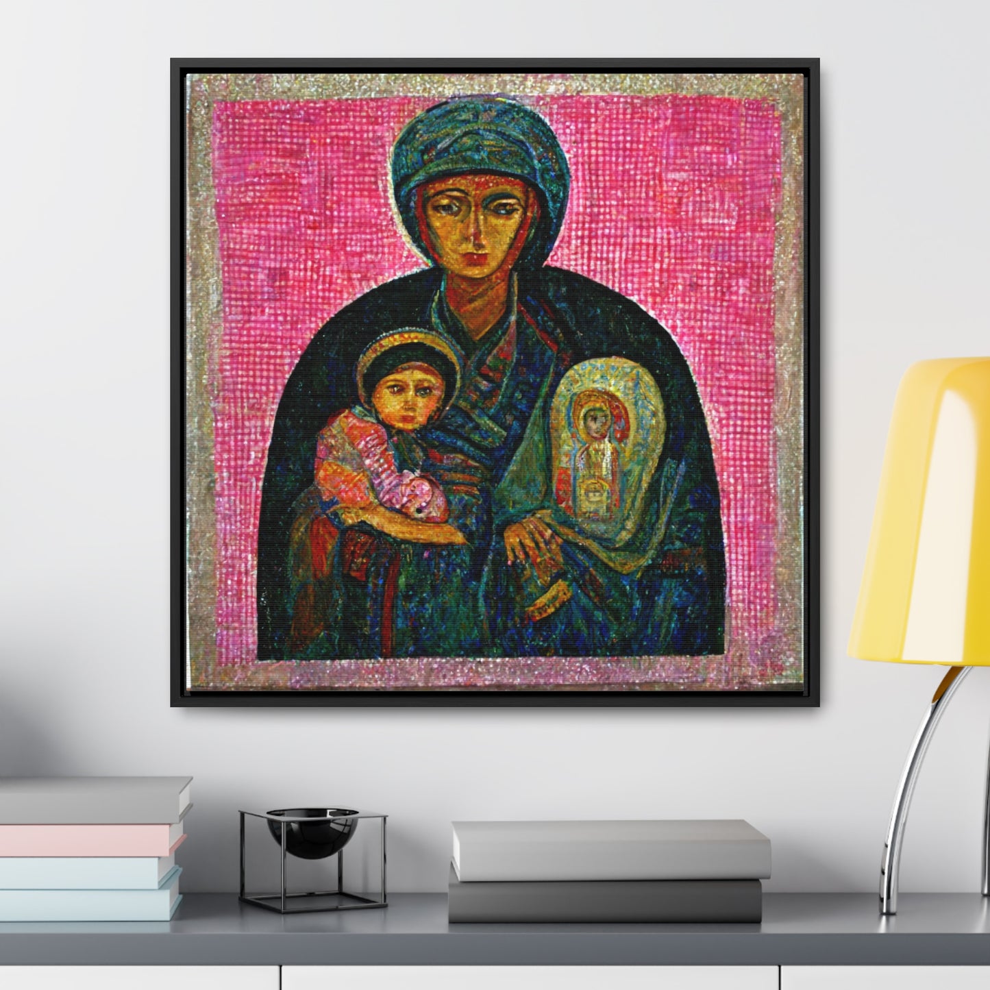 Mary and the Child 28, Valentinii, Gallery Canvas Wraps, Square Frame