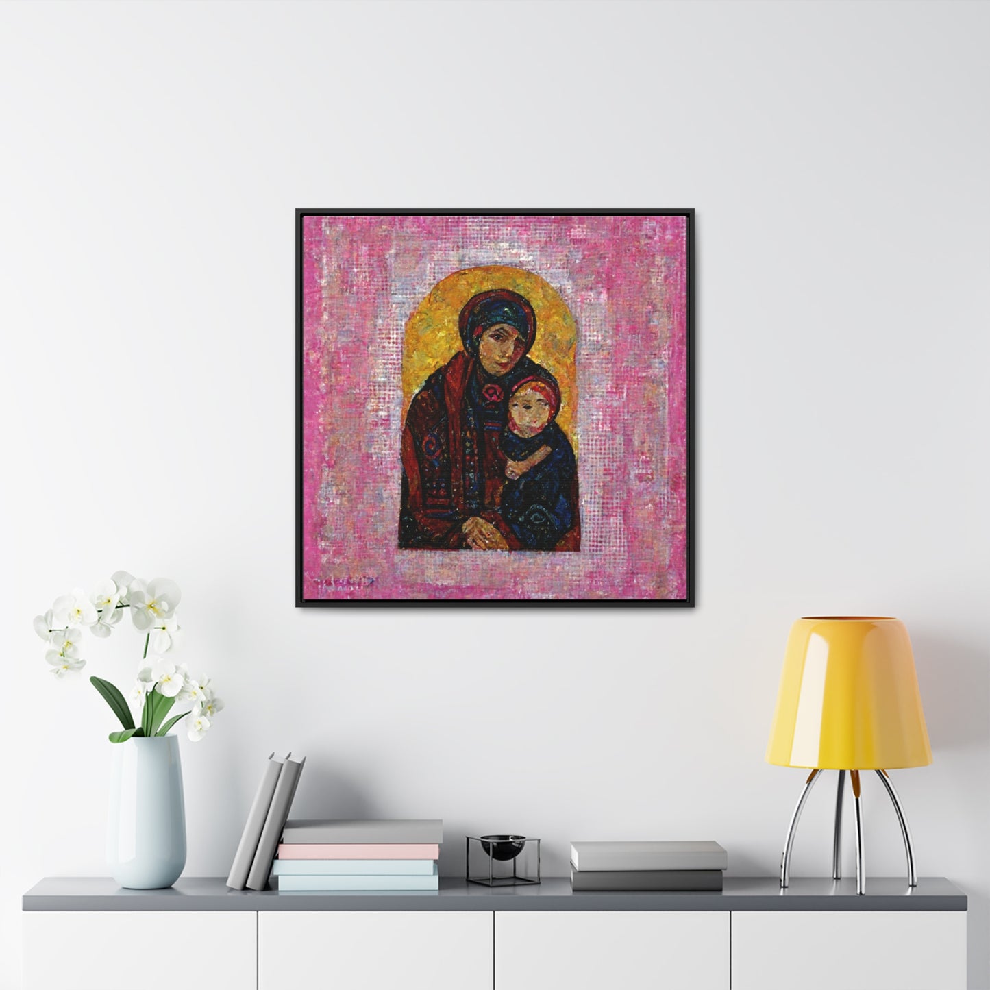 Mary and the Child 10, Valentinii, Gallery Canvas Wraps, Square Frame