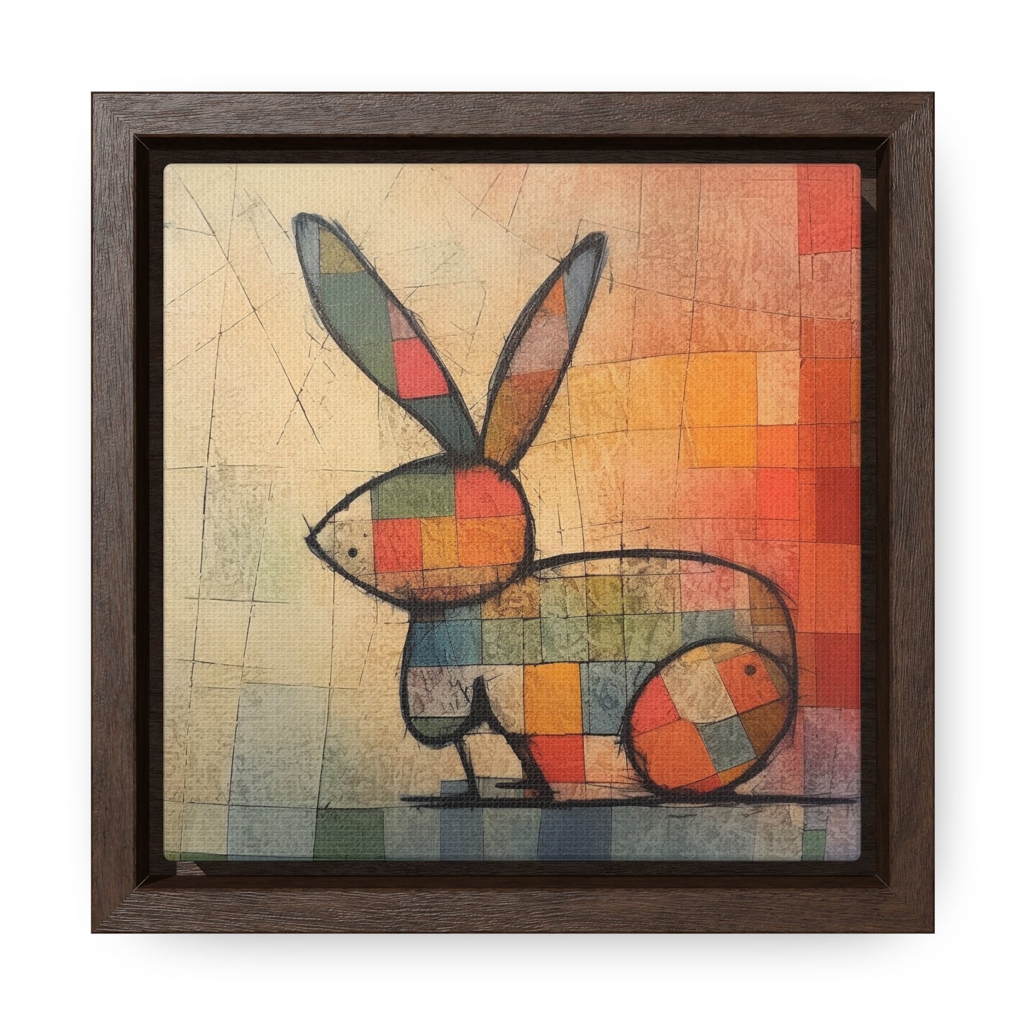 Rabbit 37, Gallery Canvas Wraps, Square Frame