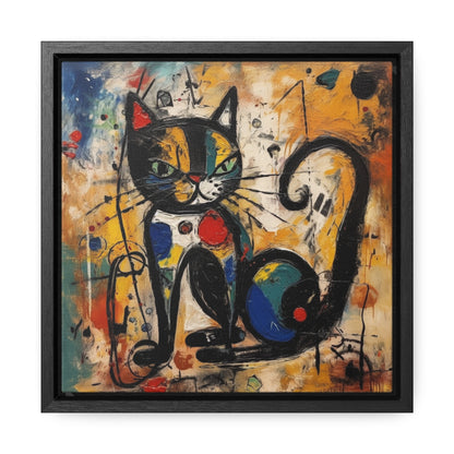 Cat 102, Gallery Canvas Wraps, Square Frame