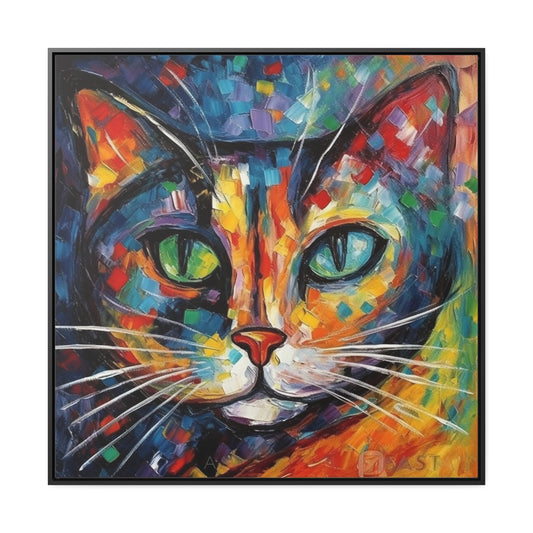 Cat 132, Gallery Canvas Wraps, Square Frame