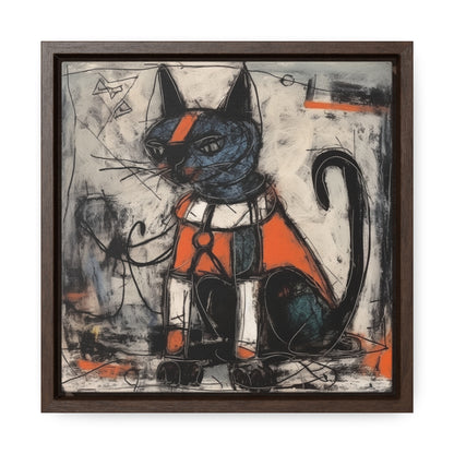 Cat 42, Gallery Canvas Wraps, Square Frame