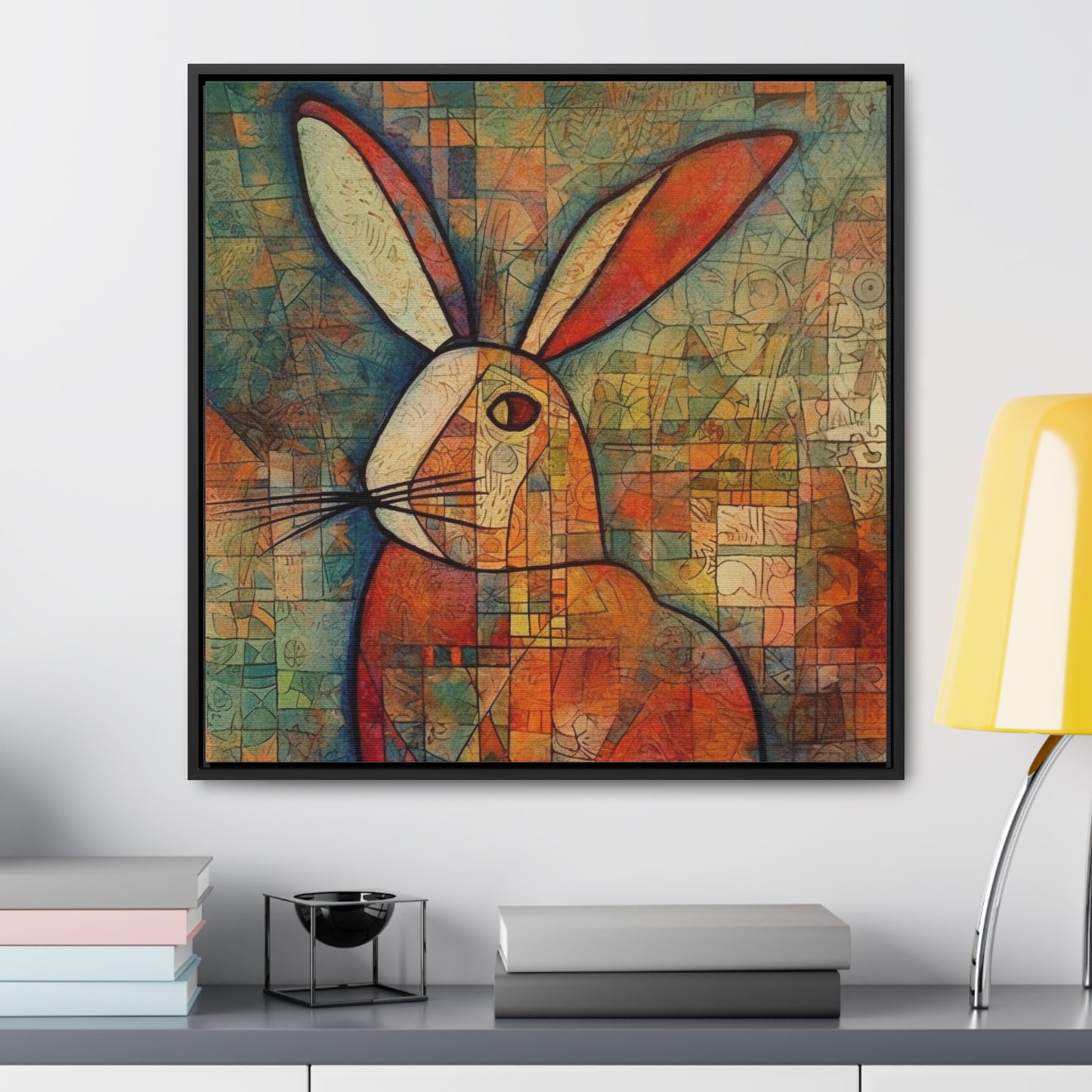 Rabbit 5, Gallery Canvas Wraps, Square Frame