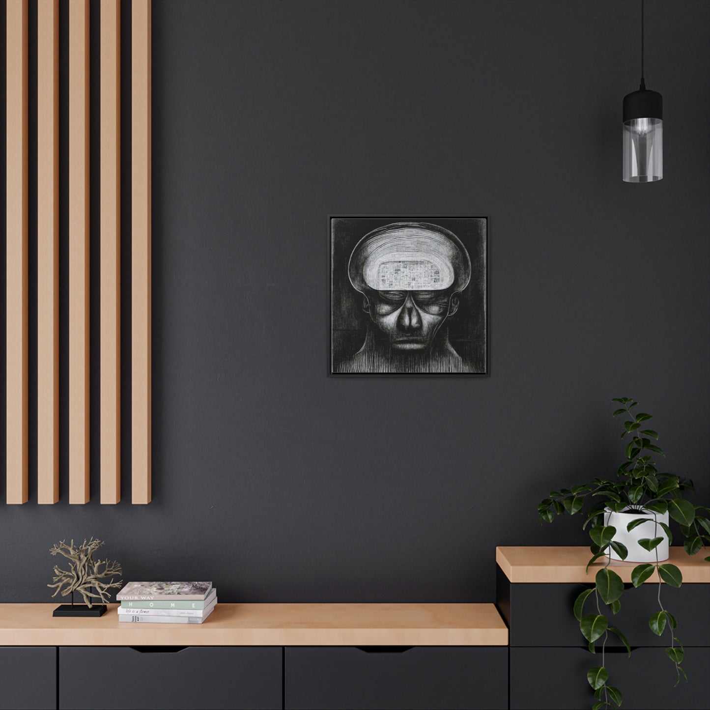 Brain 51, Valentinii, Gallery Canvas Wraps, Square Frame