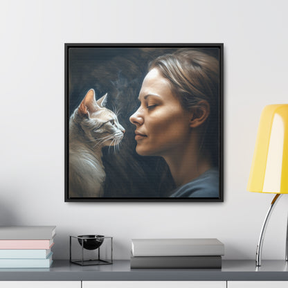 Cat Woman 32, Gallery Canvas Wraps, Square Frame