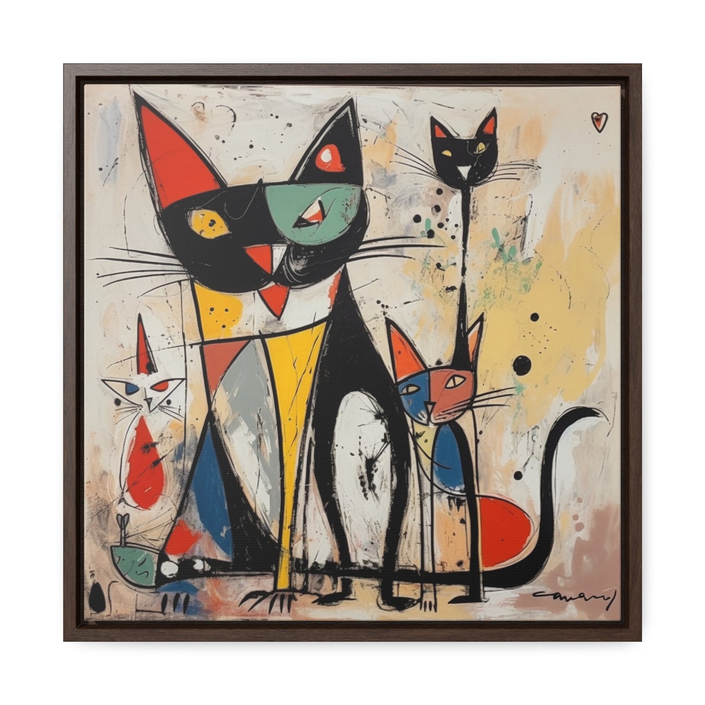 Cat 63, Gallery Canvas Wraps, Square Frame