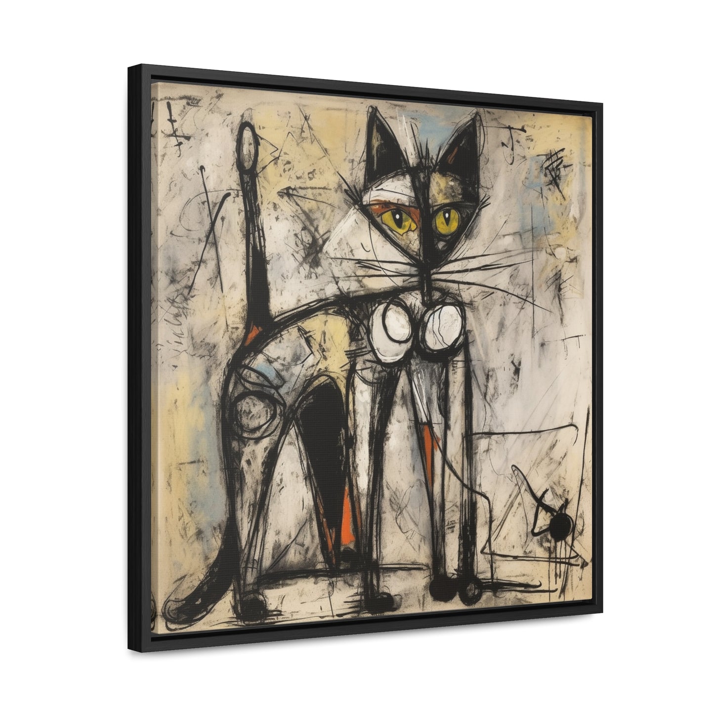 Cat 84, Gallery Canvas Wraps, Square Frame