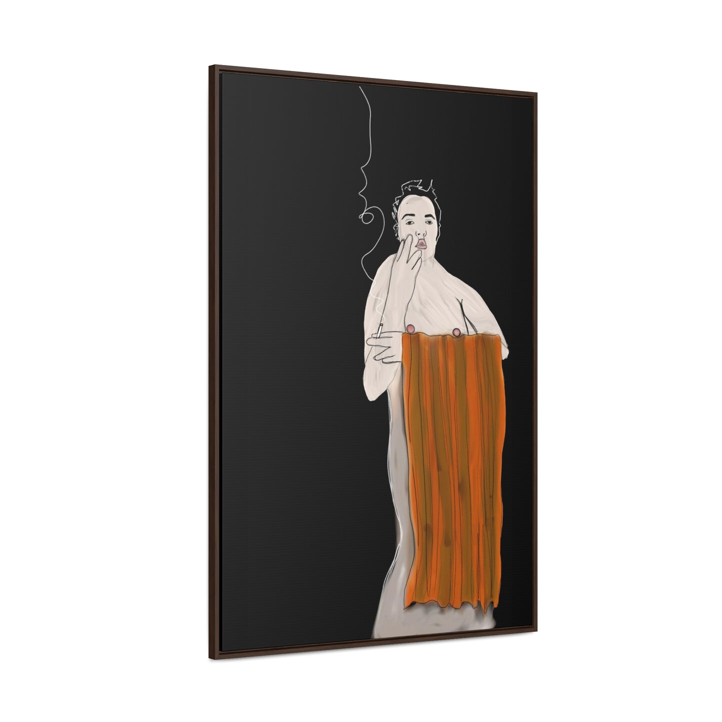 Official shame, Original Eduard Pavel, Gallery Canvas Wraps, Vertical Frame