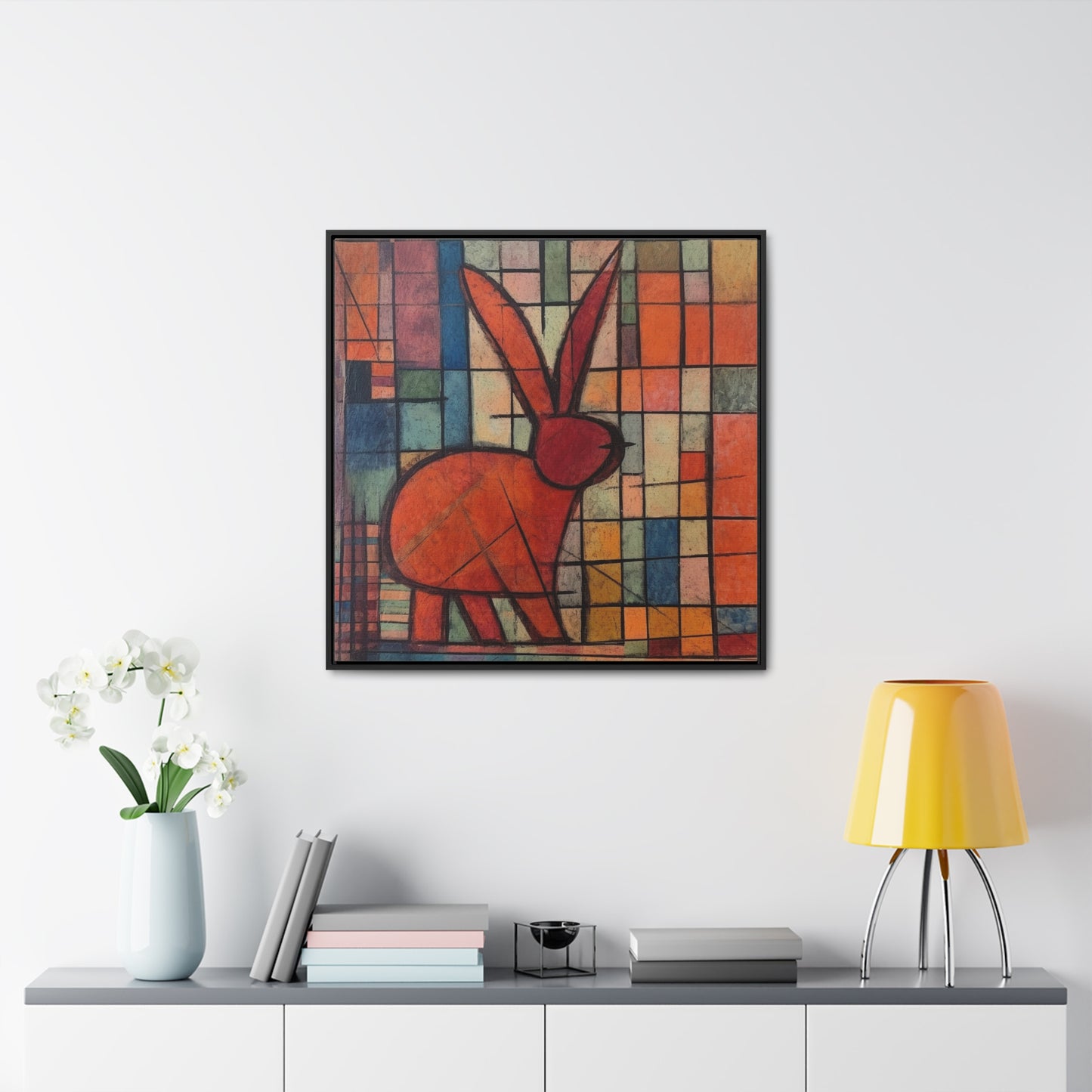 Rabbit 38, Gallery Canvas Wraps, Square Frame