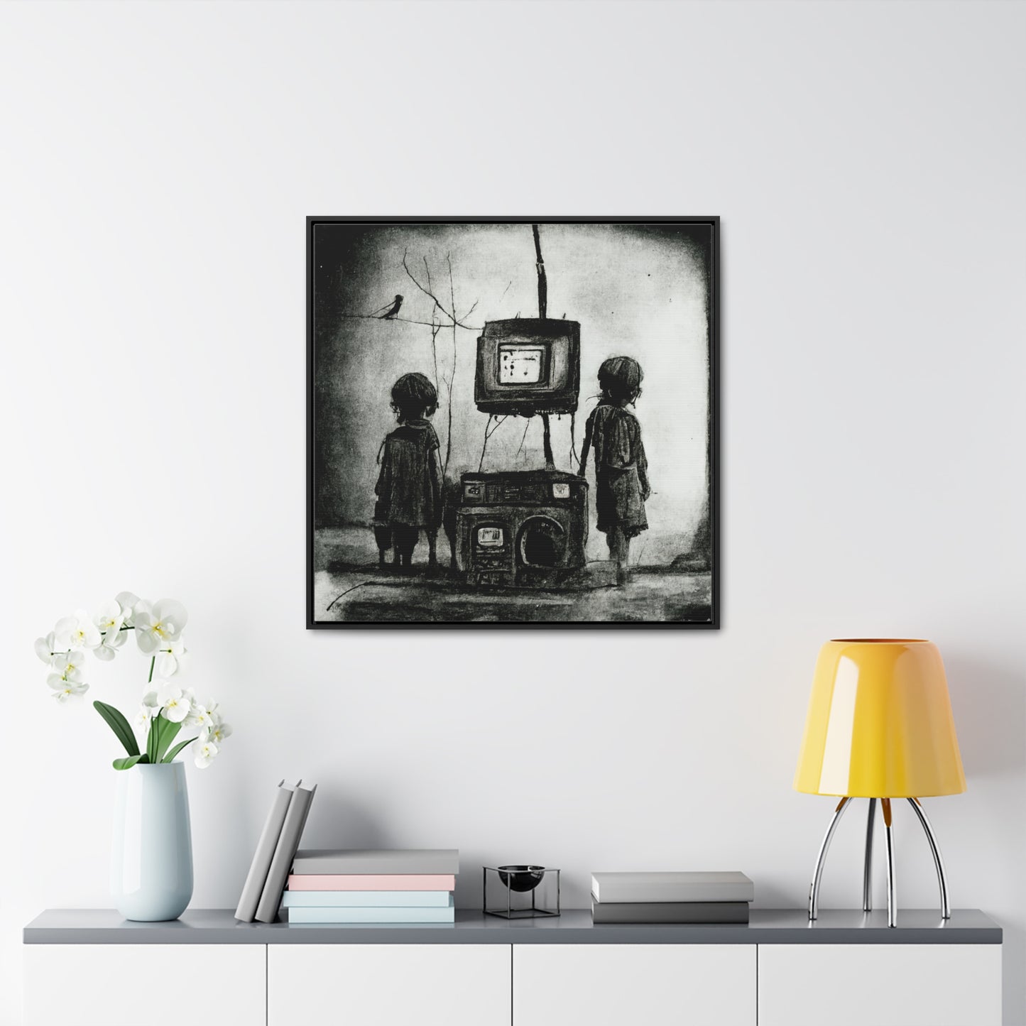 Childhood Wave 8, Valentinii, Gallery Canvas Wraps, Square Frame