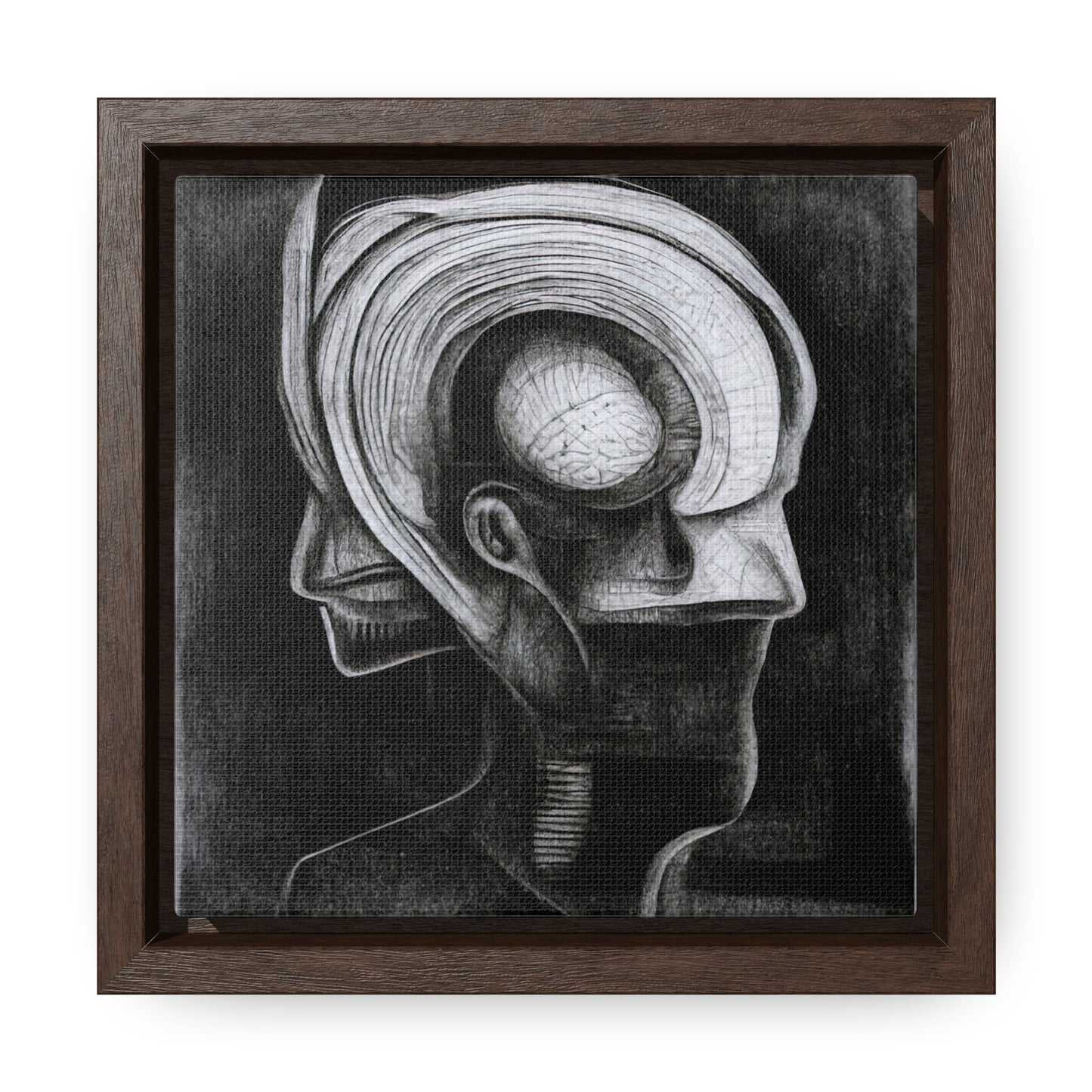 Brain 41, Valentinii, Gallery Canvas Wraps, Square Frame