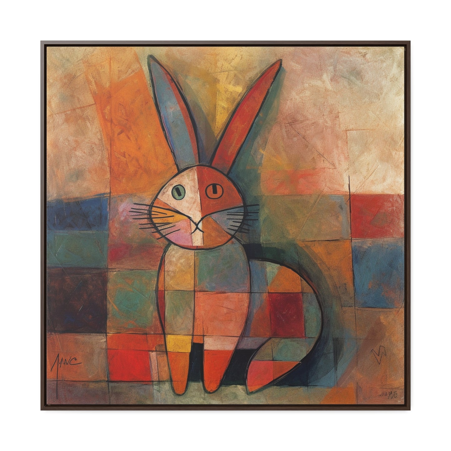 Rabbit 18, Gallery Canvas Wraps, Square Frame