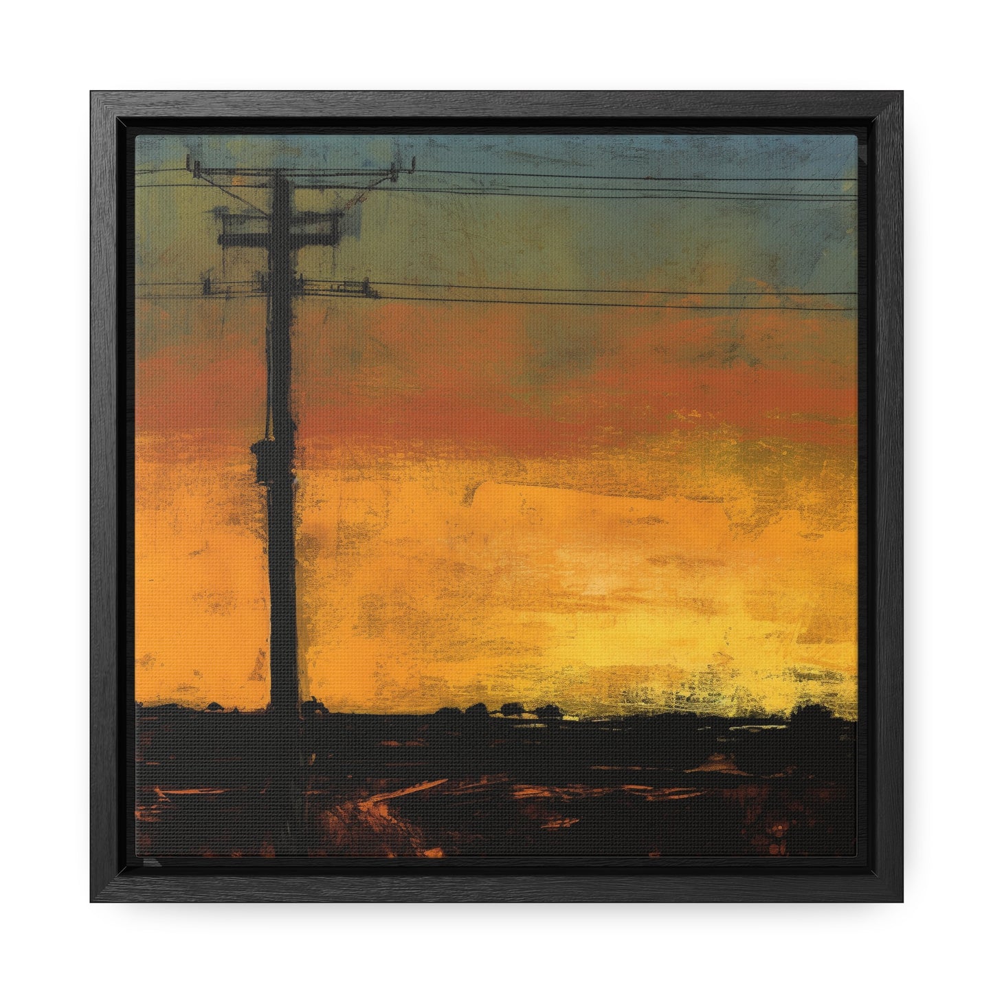 Land of the Sun 84, Valentinii, Gallery Canvas Wraps, Square Frame