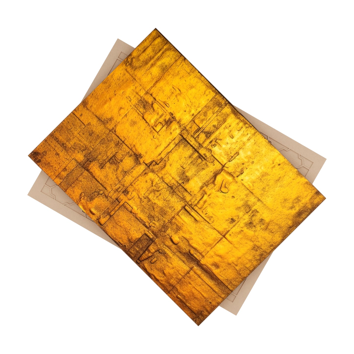 Gold 8, Ceramic Photo Tile