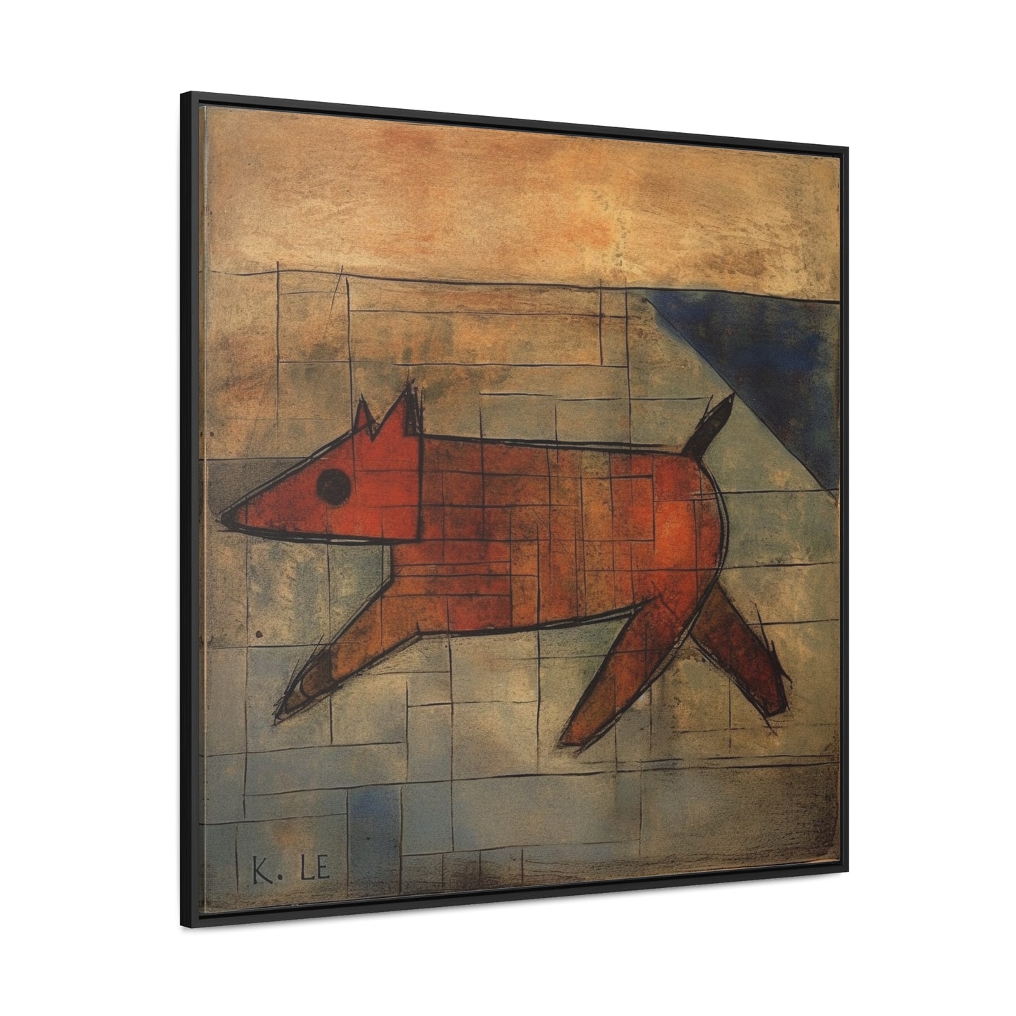 V Dog 12, Gallery Canvas Wraps, Square Frame