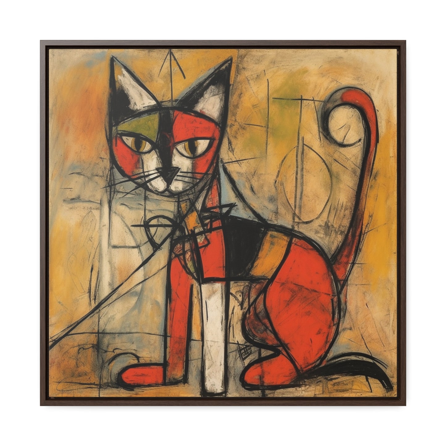 Cat 52, Gallery Canvas Wraps, Square Frame