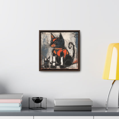 Cat 33, Gallery Canvas Wraps, Square Frame