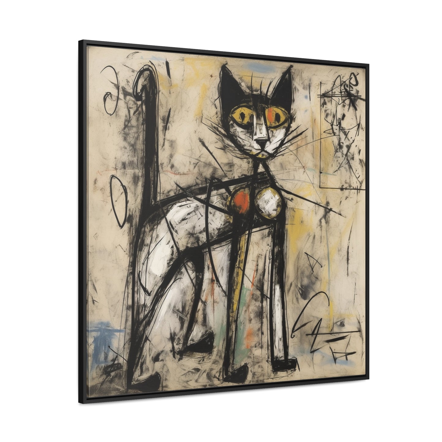 Cat 44, Gallery Canvas Wraps, Square Frame