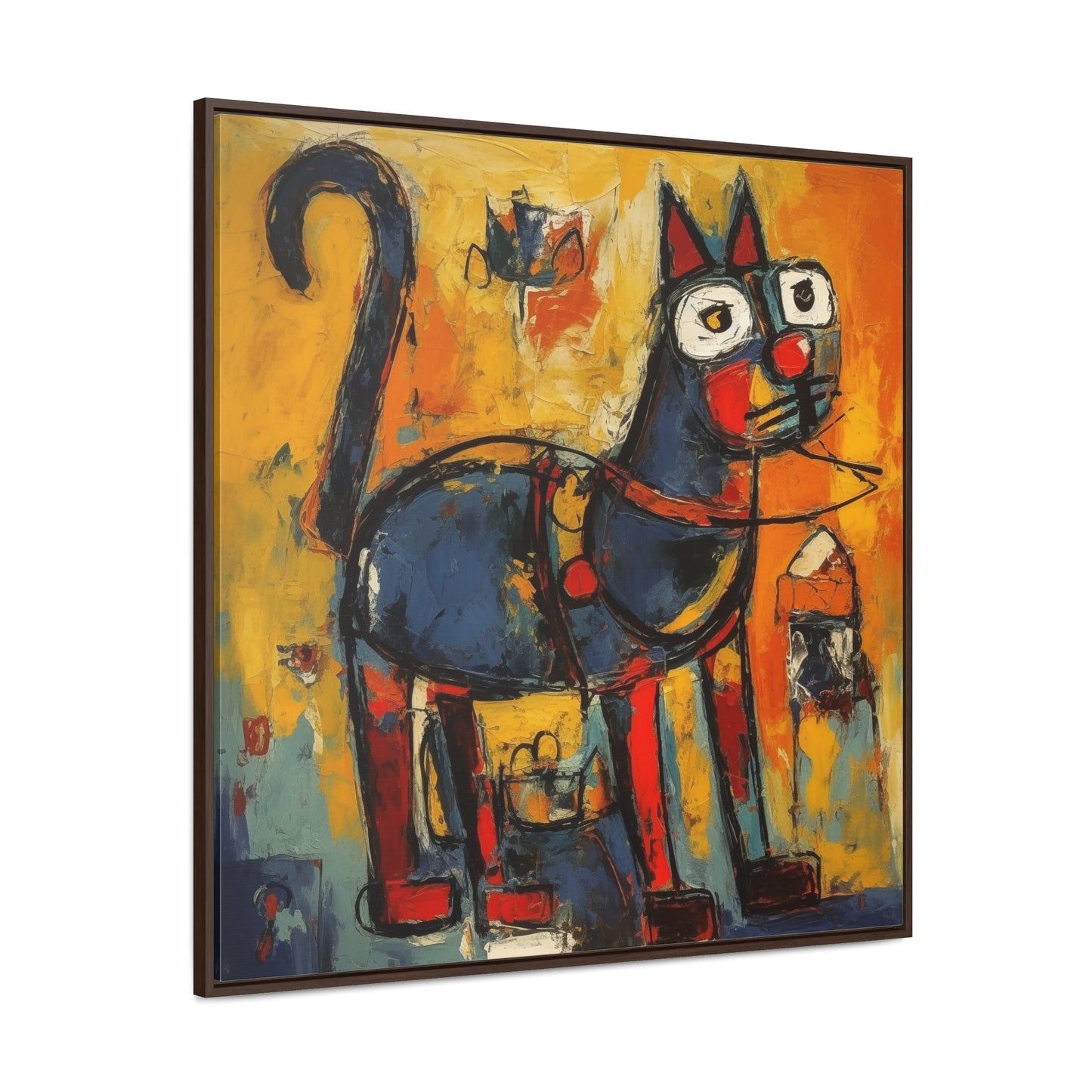 Cat 98, Gallery Canvas Wraps, Square Frame