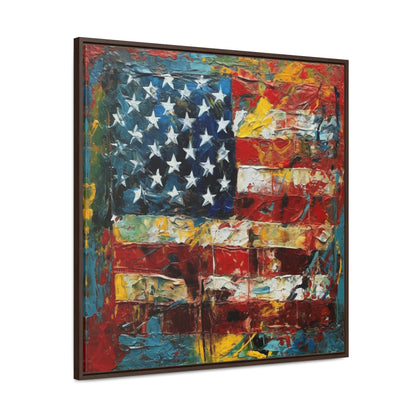 USA 14, Gallery Canvas Wraps, Square Frame