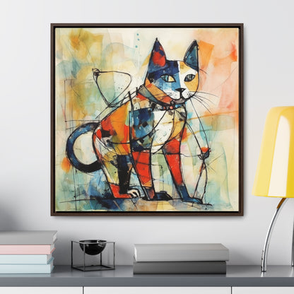 Cat 77, Gallery Canvas Wraps, Square Frame