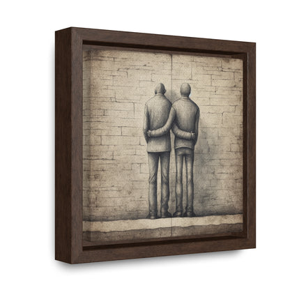 The Courage of Vulnerability 10, Valentinii, Gallery Canvas Wraps, Square Frame