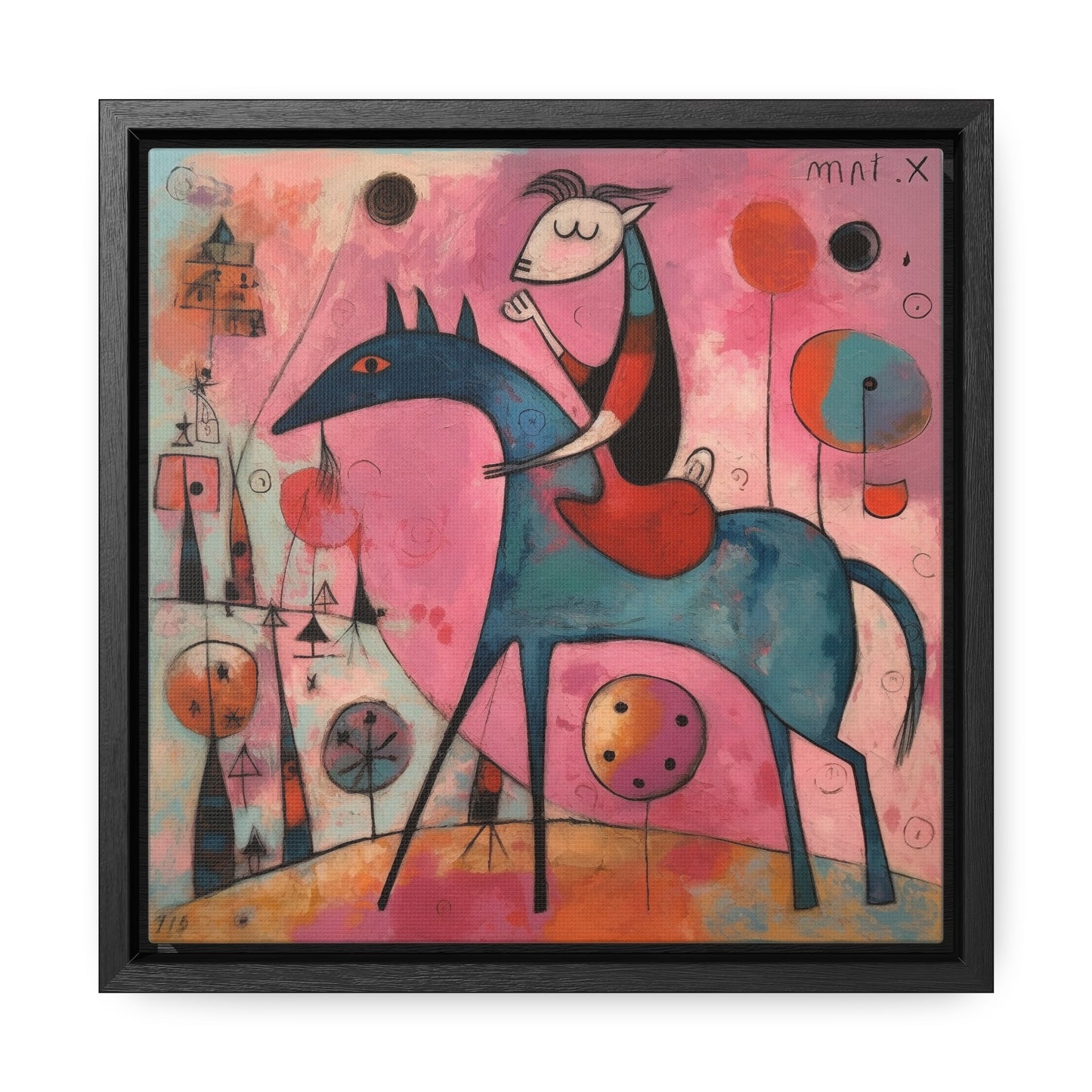 The Dreams of the Child 46, Gallery Canvas Wraps, Square Frame