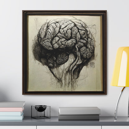 Brain 56, Valentinii, Gallery Canvas Wraps, Square Frame
