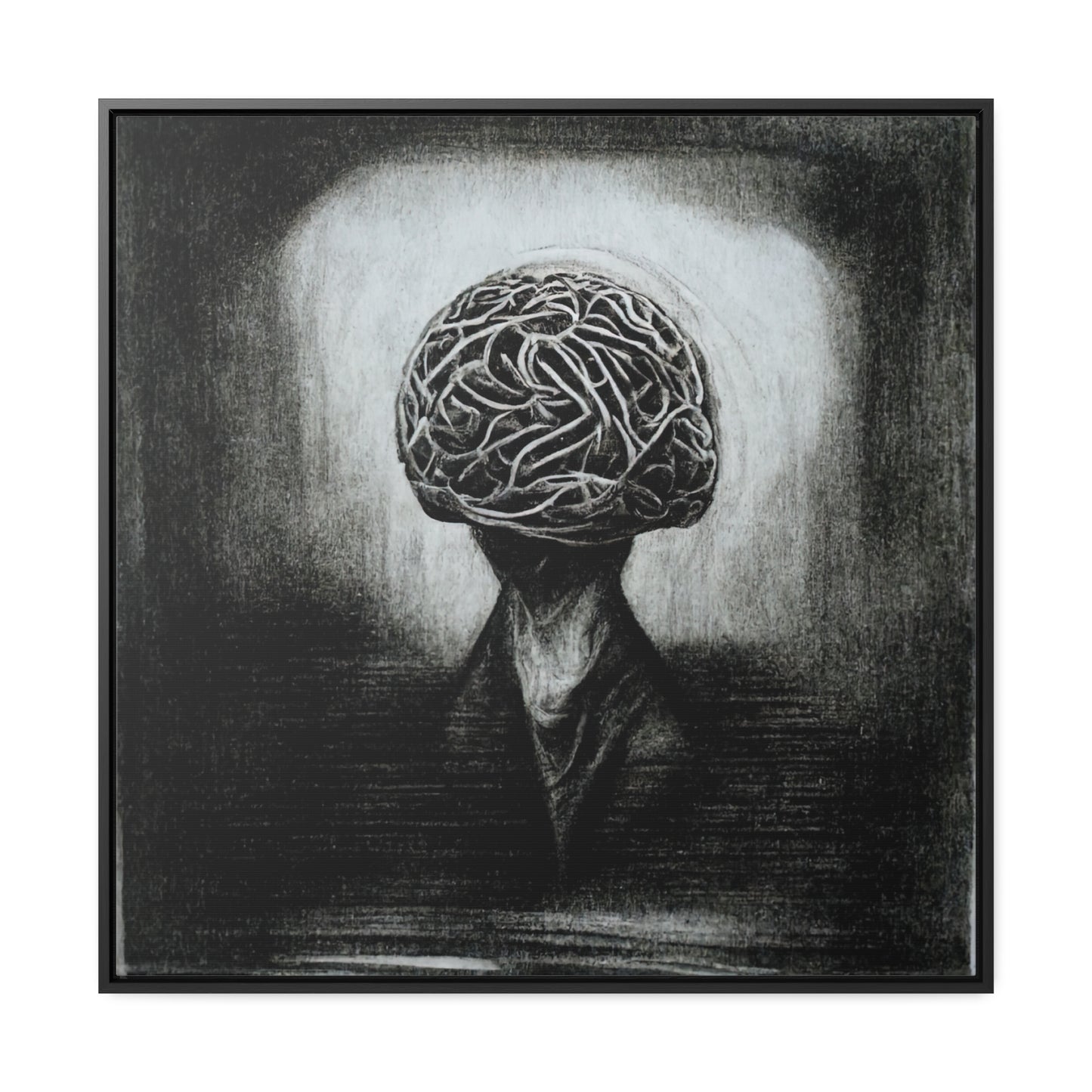 Brain 7, Valentinii, Gallery Canvas Wraps, Square Frame