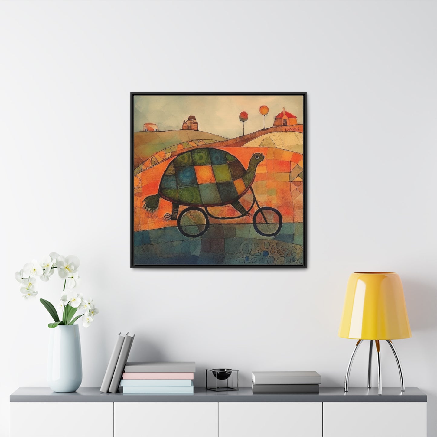 Turtle 13, Gallery Canvas Wraps, Square Frame