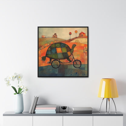 Turtle 13, Gallery Canvas Wraps, Square Frame